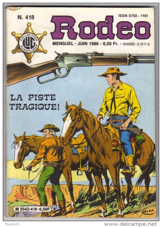 RODEO N° 418 " LUG " DE 1986 - Rodeo