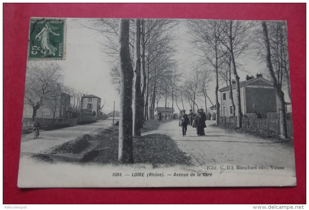 Cp Loire Avenue De La Gare - Loire Sur Rhone