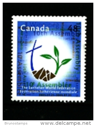 CANADA - 2003  LUTHERAN WORLD FEDERATION ASSEMBLY   MINT NH - Nuovi