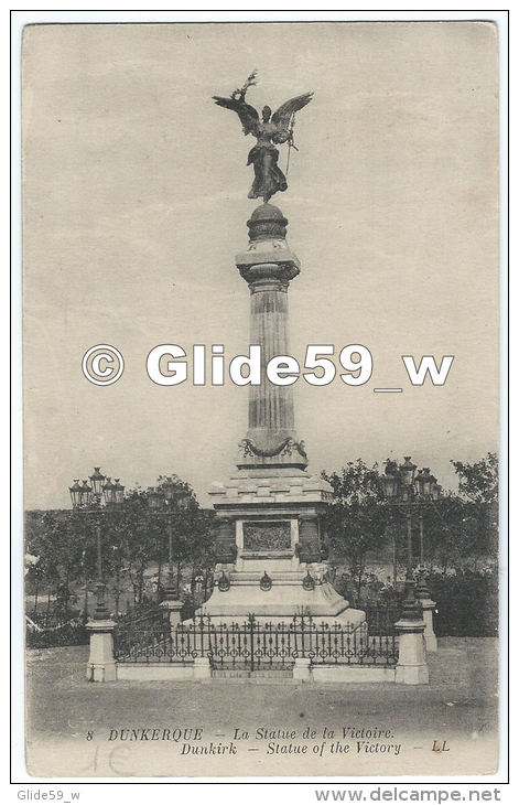 DUNKERQUE - La Statue De La Victoire - N° 8 - Dunkerque