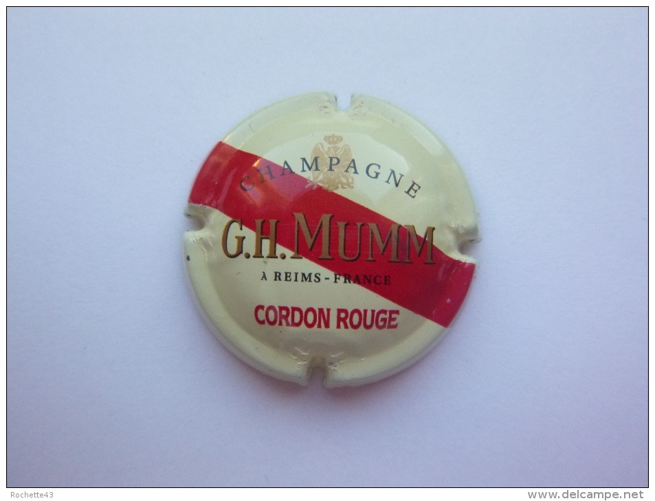 Capsule Plaque Muselet Champagne G.H. Mumm Cordon Rouge - Mumm GH