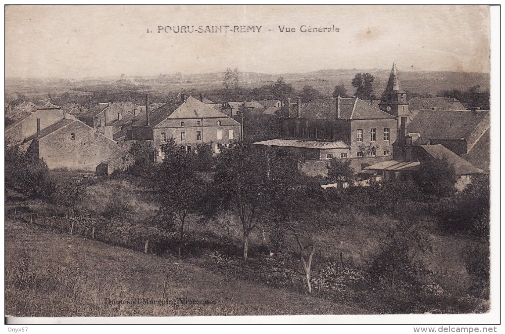 POURU-SAINT-REMY (Ardennes)  Vue Générale Du Village VOIR 2 SCANS - Autres & Non Classés