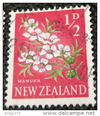 New Zealand 1960 Flowers Manuka 0.5d - Used - Used Stamps