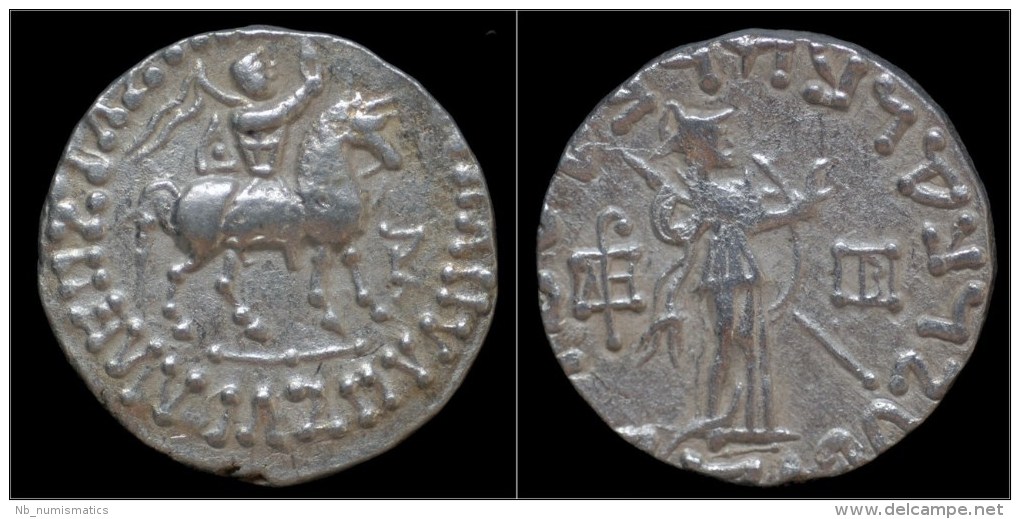 Indo-Scythian Azes I AR Tetradrachm - Griekenland