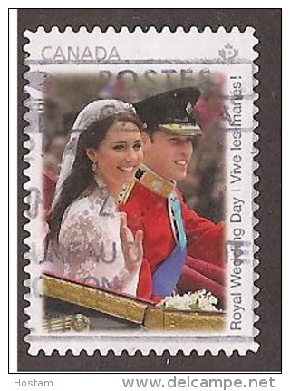 CANADA, 2011. USED # 2478,  WEDDING DAY WILLIAM &amp; KATE - Oblitérés