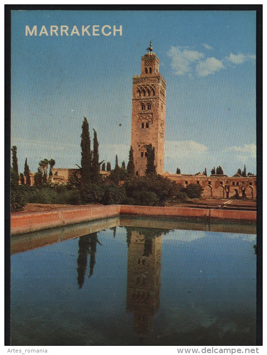 Marrakesh-Marrakech-XIIth Century Koutoubia Mosque Minaret-unused,perfect Shape - Islam