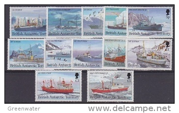 British Antarctic Territory 1993 Definitives / British Antarctic Ships 12v ** Mnh (22556) - Unused Stamps