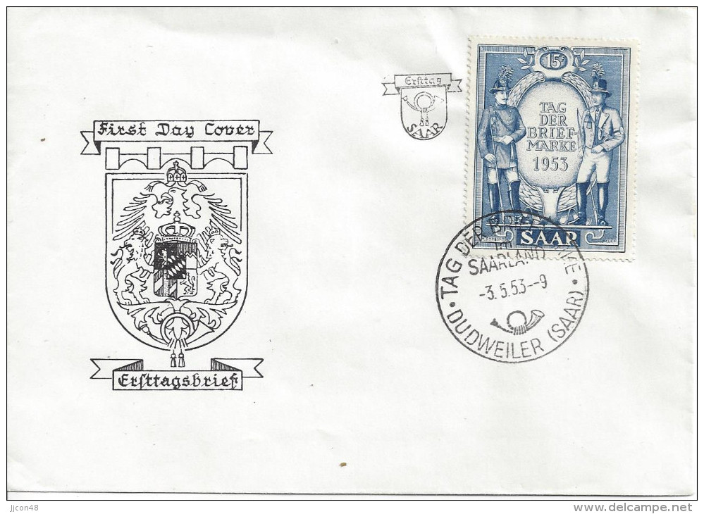 Germany (Saarland) 1953 (o) Mi.342 - FDC