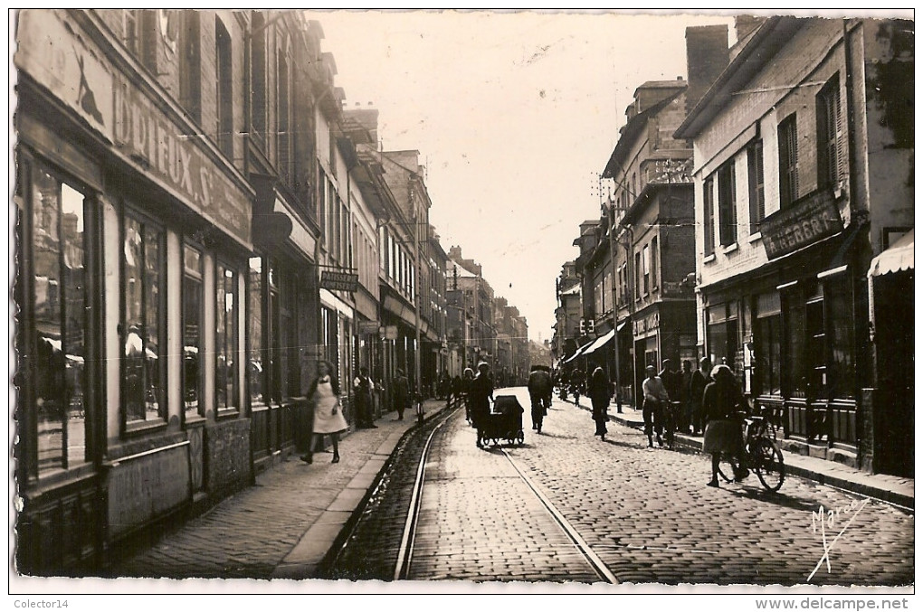 76 CAUDEBEC LES ELBEUF RUE DE LA REPUBLIQUE 1960 - Caudebec-lès-Elbeuf