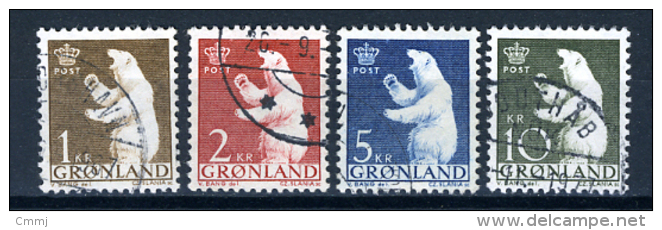 1963 - GROENLANDIA - GREENLAND - GRONLAND - Catg Mi. 58/61 - Used - (T/AE22022015....) - Gebraucht