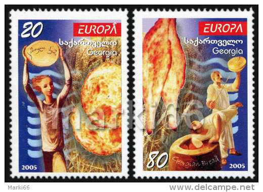 Georgia - 2005 - Europa CEPT - Gastronomy - Mint Stamp Set - Georgien