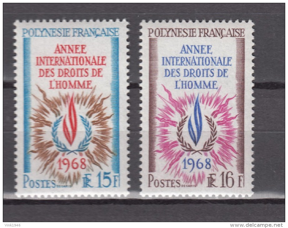 French Polynesia 1968,2V,set.human Rights,mensenrechten,menschenrechte,droits De L'homme,MNH/Postfris(D2196) - Ongebruikt