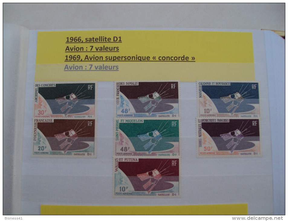 1/ Serie Coloniale 1966 ,  7 Valeurs  Neuf  XX  , Cote : 130,00 € , Disperse Trés Grosse Collection ! - 1966 Satellite D1