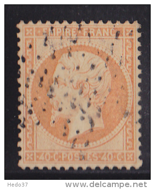 France N°23 - 40c Orange. Oblitéré - TB - 1862 Napoléon III