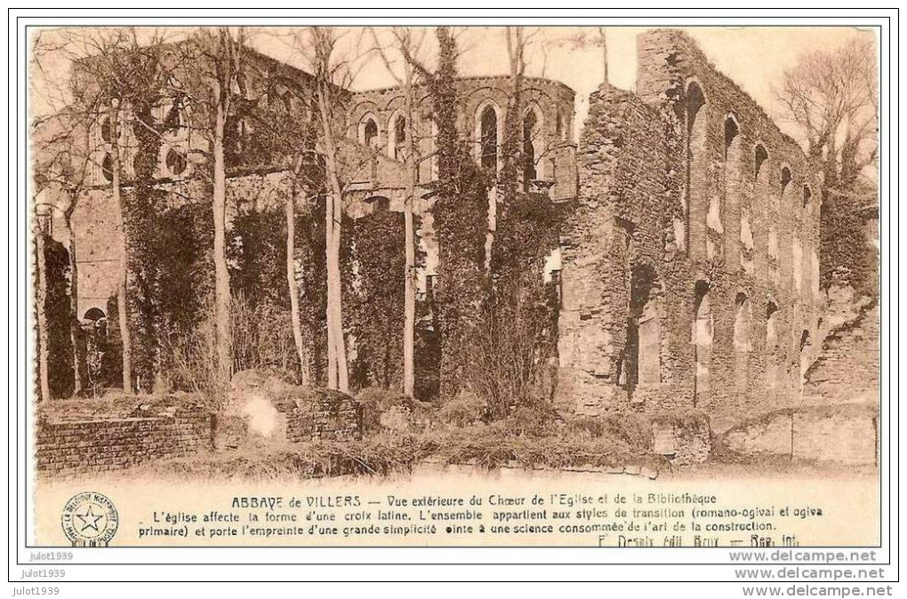 VILLERS - LA - VILLE ..-- Ruines . 1929 Vers VERSAILLES . Voir Verso . - Villers-la-Ville