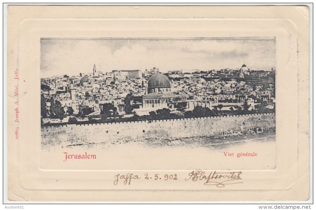 25434g JERUSALEM - Panorama - 1902 -  Joseph A. Mitri  Editeur - Israël