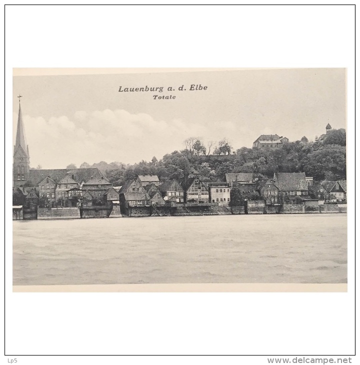 Lauenburg Elbe Totale      Dr. Trenkler Leipzig 1908 Lau 3 08 56172 - Lauenburg