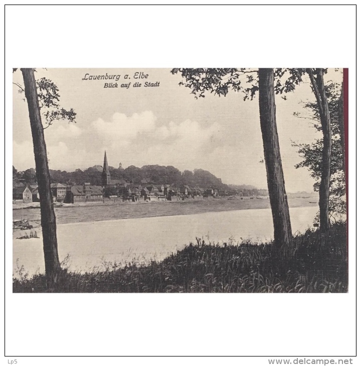 Lauenburg Elbe Blick Auf Die Stadt     Dr. Trinks And Co Leipzig 6 - Lauenburg