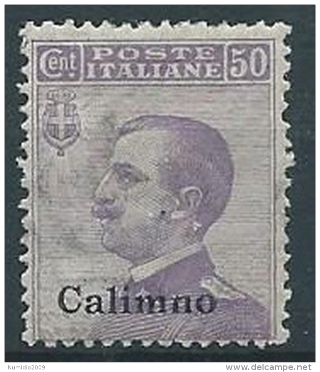 1912 EGEO CALINO EFFIGIE 50 CENT MNH ** - T261 - Egée (Calino)