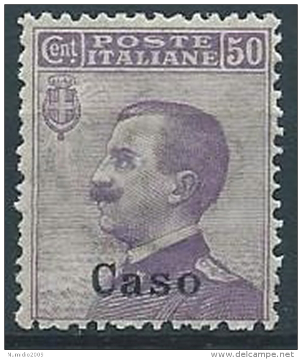 1912 EGEO CASO EFFIGIE 50 CENT MNH ** - T261 - Egeo (Caso)