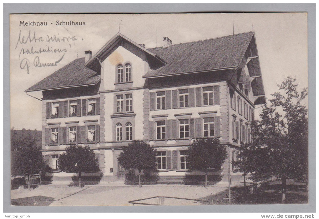 AK BE MELCHNAU 1920-06-26 Melchnau Schulhaus Foto Häusler - Other & Unclassified