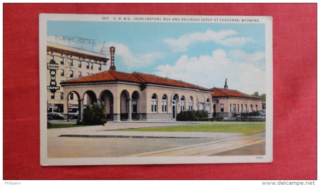 - Wyoming> Cheyenne Depot    Bus & Railroad ------ --------1870 - Cheyenne