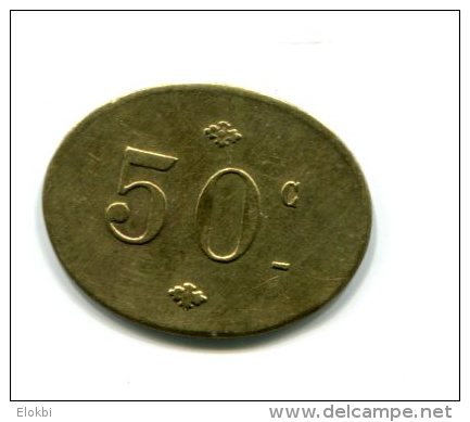 Algérie - Alger - Société Coopérative Altairac - 50 Centimes - Forme Ovale - Monetari / Di Necessità