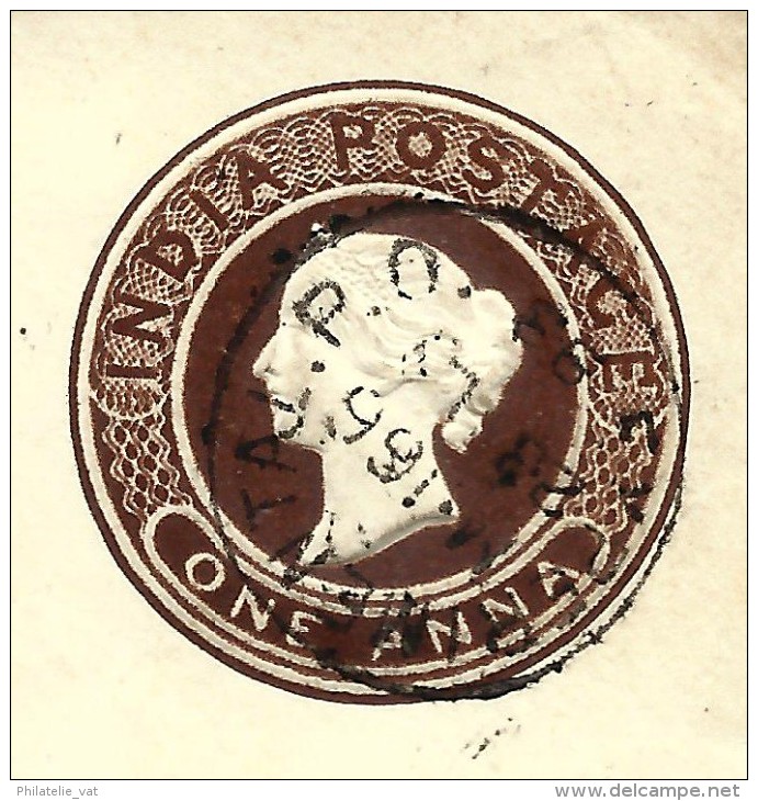 GRANDE-BRETAGNE-INDE-Entier PostalL Obl. "Expérimental P.O. 1893 " Pour Inde  Joli Cachet Au  Verso à Voir Lot P6938 - 1882-1901 Impero