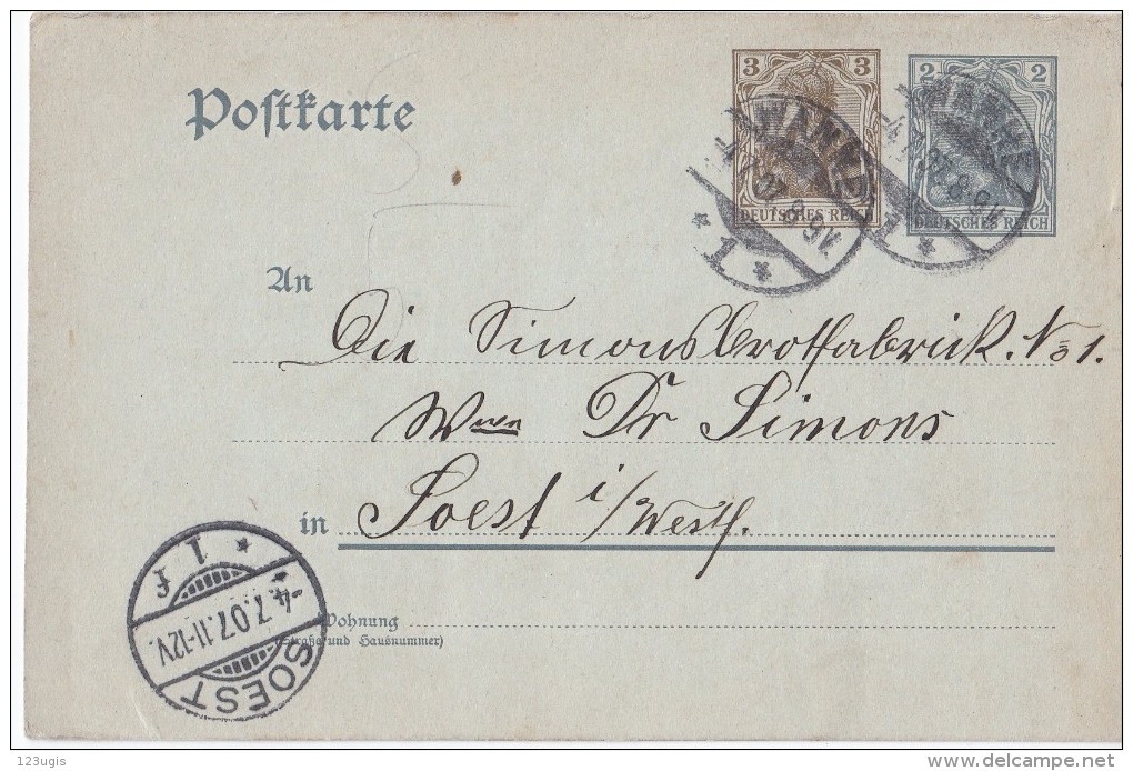 Deutsches Reich Mi P 70 X Gelaufen [240615BI] - Briefkaarten