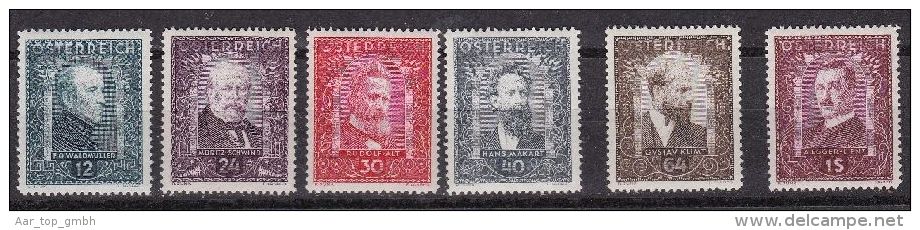 Österreich 1932 Satz Maler Mi#545-550 ** Postfrisch - Nuevos