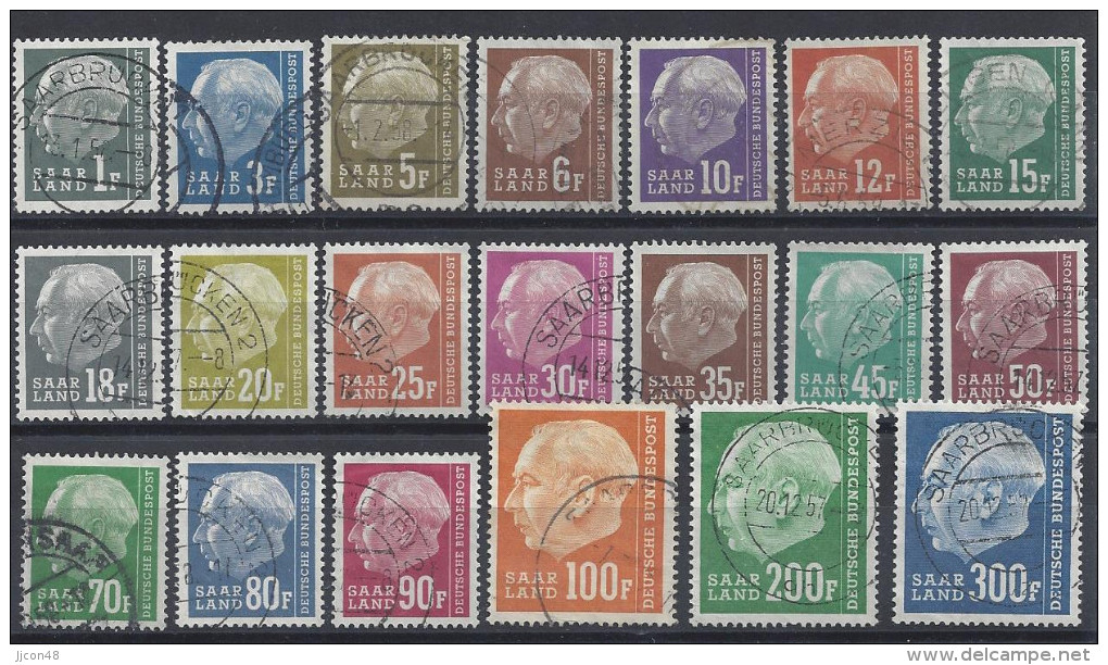 Germany (Saarland) 1957 (o) Mi.409-428 - Gebraucht