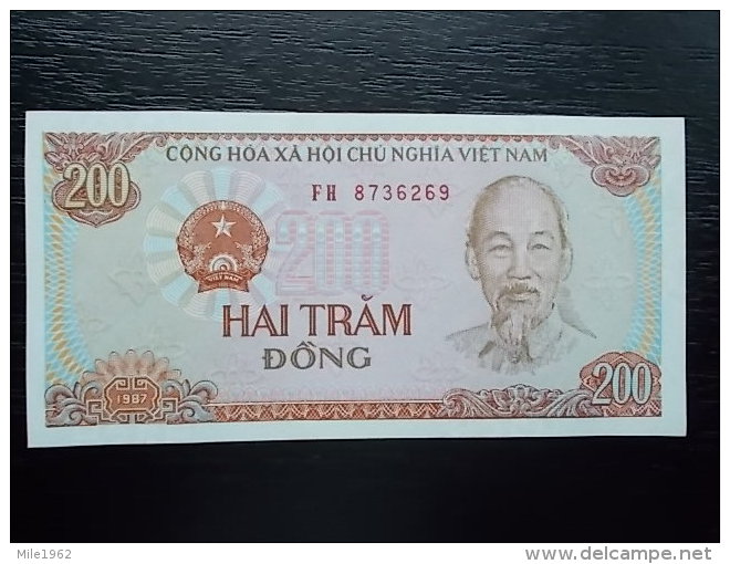 VIETNAM -200 DONG -1987- UNC - Vietnam