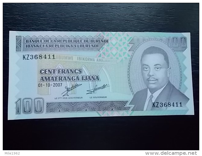 BURUNDI - 100 FRANCS - 2007 - UNC - Burundi