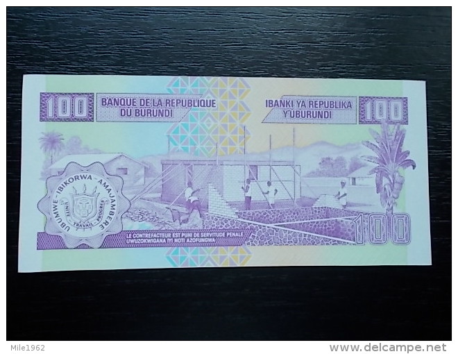 BURUNDI - 100 FRANCS - 2007 - UNC - Burundi