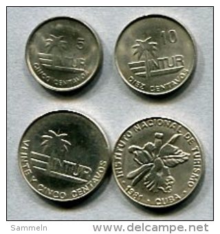 3466 - KUBA - Cuba - Besucher-Münzen / Visitor's Coinage - 5,10,25 (2) - Intur Carribean - Cuba