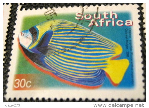 South Africa 2000 Pomacanthus Imperator Fish 30c - Used - Usados