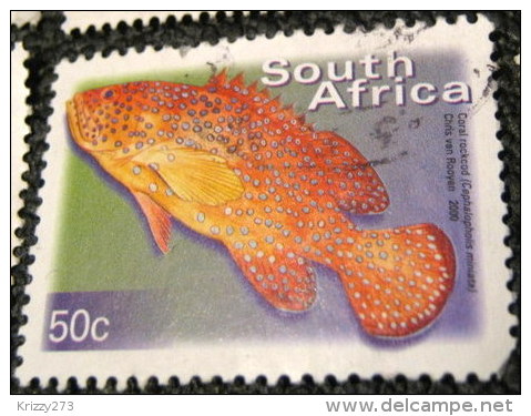 South Africa 2000 Cephalopholis Miniatus Fish 50c - Used - Oblitérés