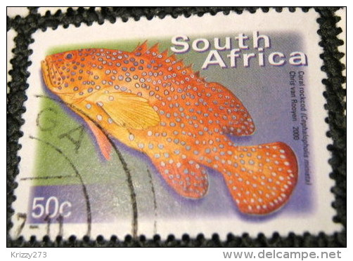 South Africa 2000 Cephalopholis Miniatus Fish 50c - Used - Oblitérés