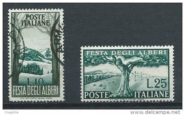 Italie - 1951 - Y&T 618 (Oblit.) - 619 (N**) - 1946-60: Mint/hinged