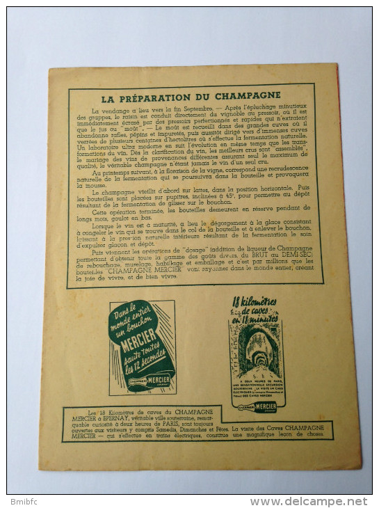 Protège Cahier Offert Par Le Champagne MERCIER - Coberturas De Libros