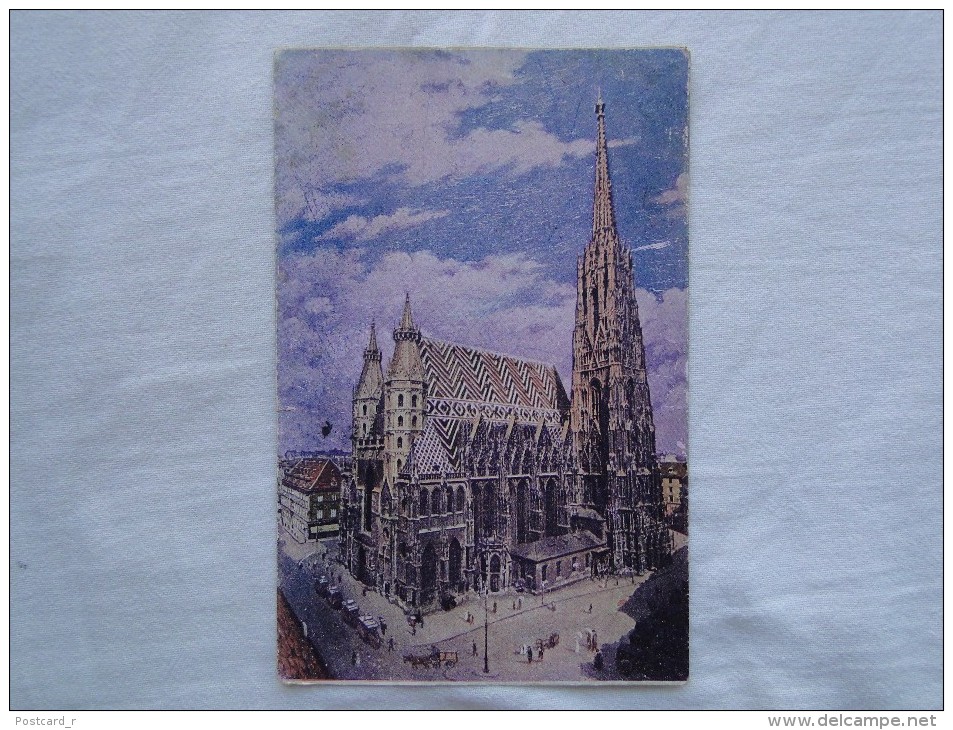 Wien I Stephanskirche Stamp 1923   A14 - Stephansplatz