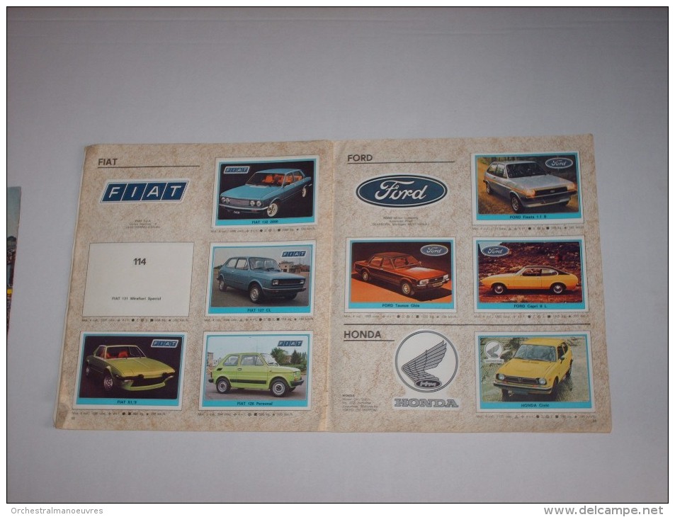 RAR album PANINI 1977 IMAGE SUPER AUTO automobile 181/200 images stickers vignettes car races F1 RALLYE TOUT SCANNE