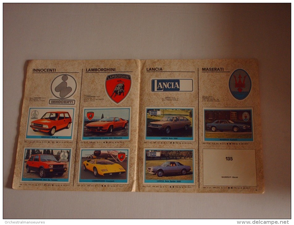 RAR album PANINI 1977 IMAGE SUPER AUTO automobile 181/200 images stickers vignettes car races F1 RALLYE TOUT SCANNE