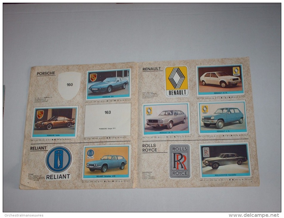 RAR album PANINI 1977 IMAGE SUPER AUTO automobile 181/200 images stickers vignettes car races F1 RALLYE TOUT SCANNE