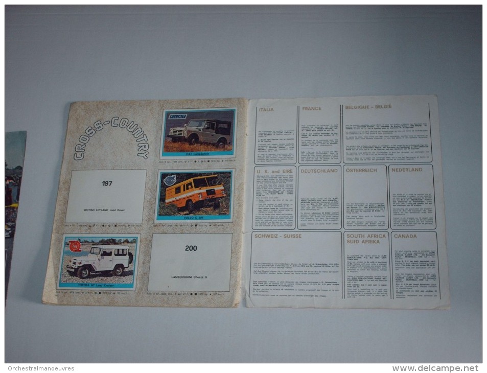 RAR album PANINI 1977 IMAGE SUPER AUTO automobile 181/200 images stickers vignettes car races F1 RALLYE TOUT SCANNE