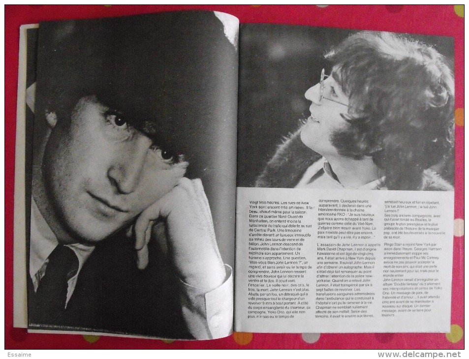 John Lennon. Beatles. édition Spéciale 1980 Mort De John Lennon. 52 Pages De Photos. - Musica