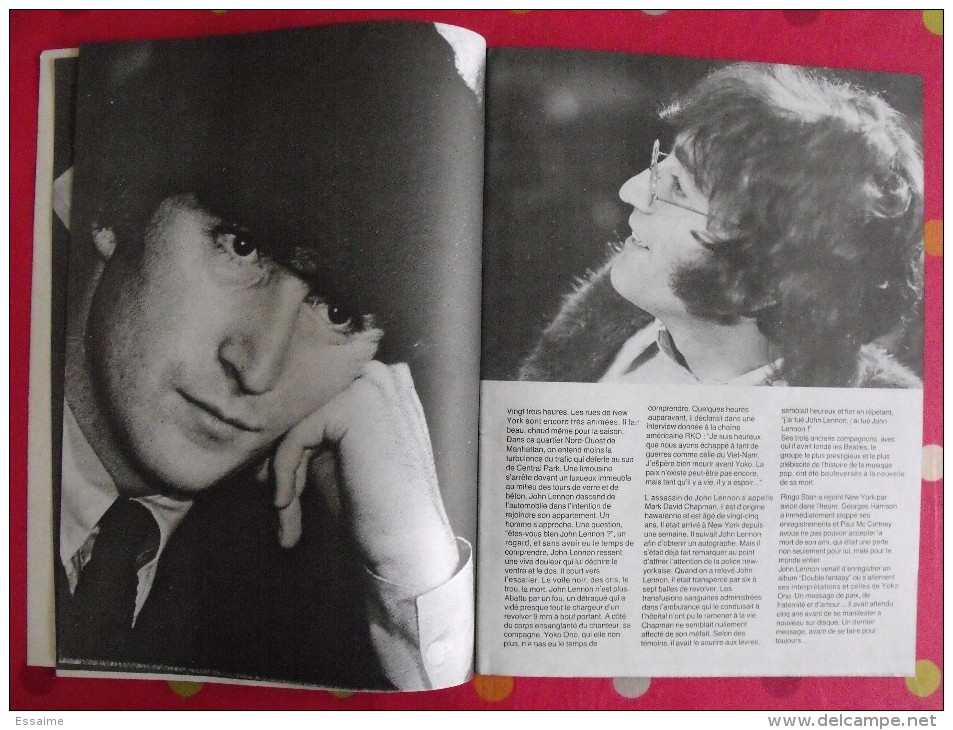 John Lennon. Beatles. édition Spéciale 1980 Mort De John Lennon. 52 Pages De Photos. - Musique