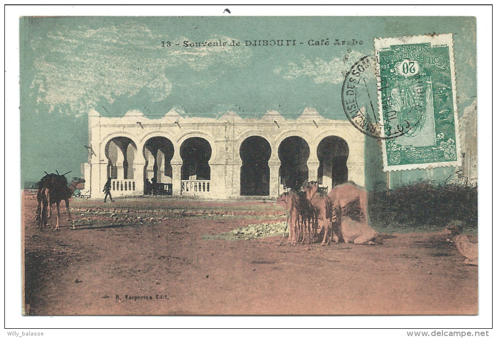 ///  CPA - Afrique - Souvenir De DJIBOUTI - Café Arabe   // - Djibouti