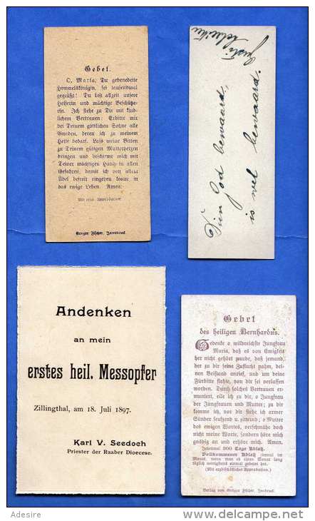 4 Heiligenbilder Andachtsbilder (1897-1920) - 3 Mit Golddruck - Religion &  Esoterik