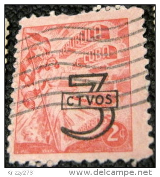 Cuba 1953 Stamp Of 1948 Surcharged 3c - Used - Gebraucht